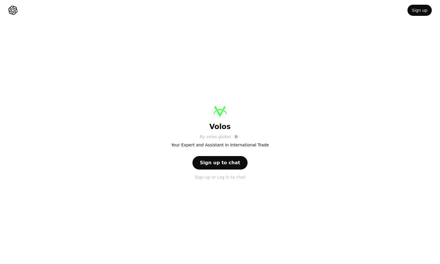 ChatGPT - Volos Website