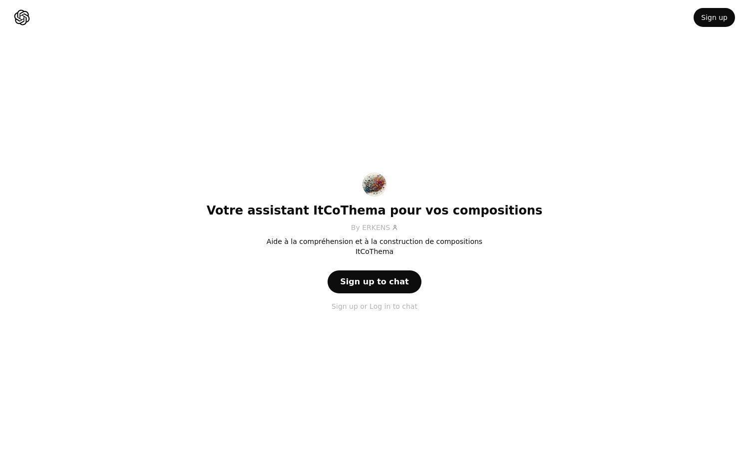 ChatGPT - Votre assistant ItCoThema pour vos compositions Website