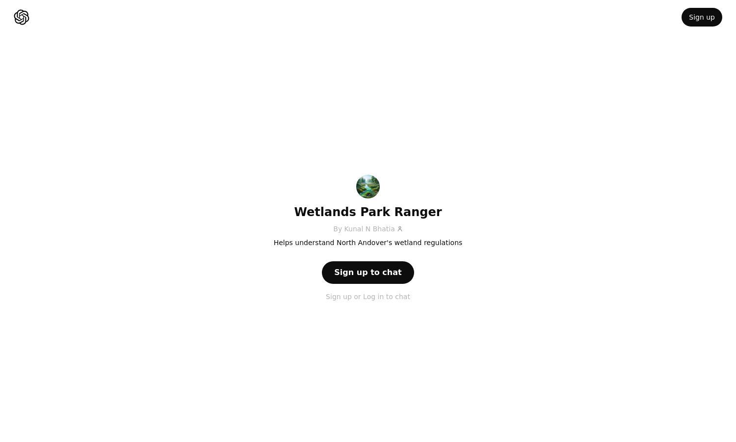 ChatGPT - Wetlands Park Ranger Website