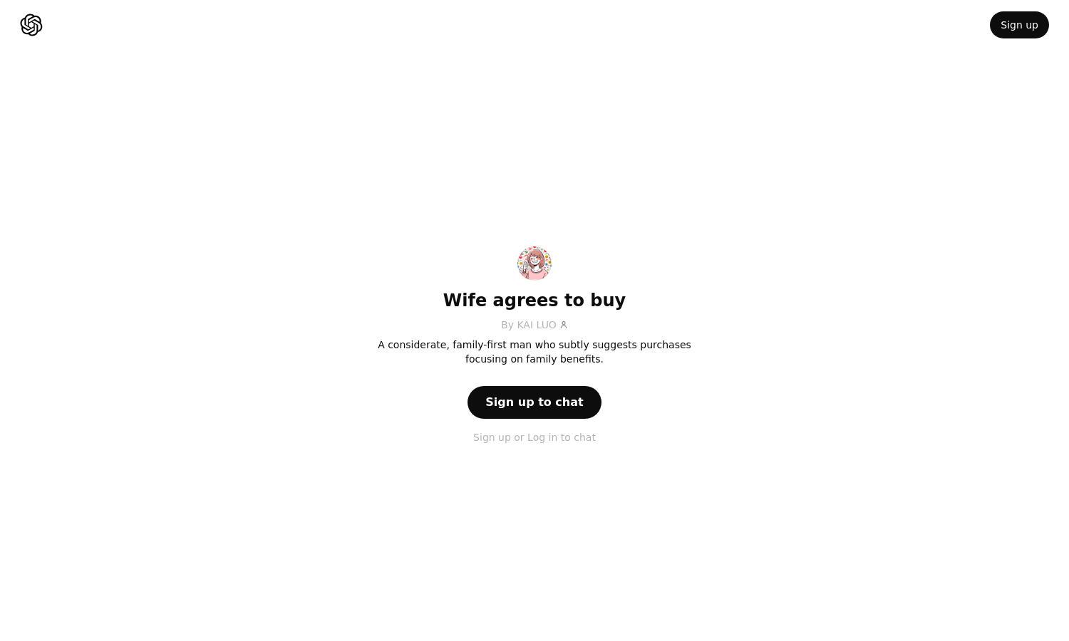 ChatGPT - Wife agrees to buy Website