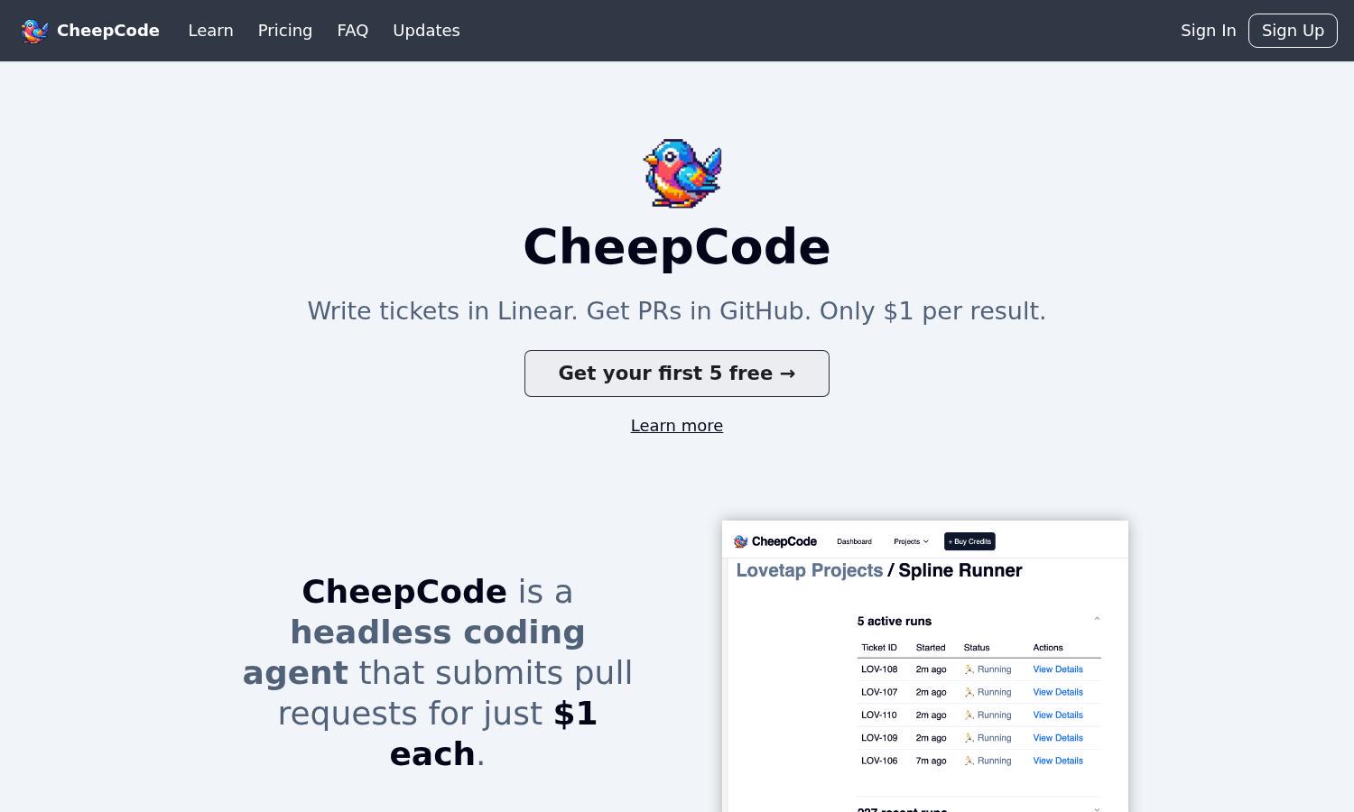 CheepCode Website
