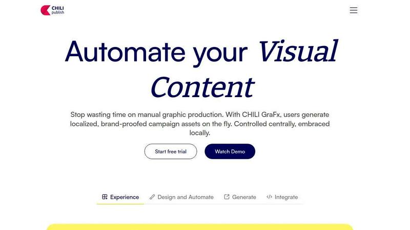 CHILI GraFx application interface and features