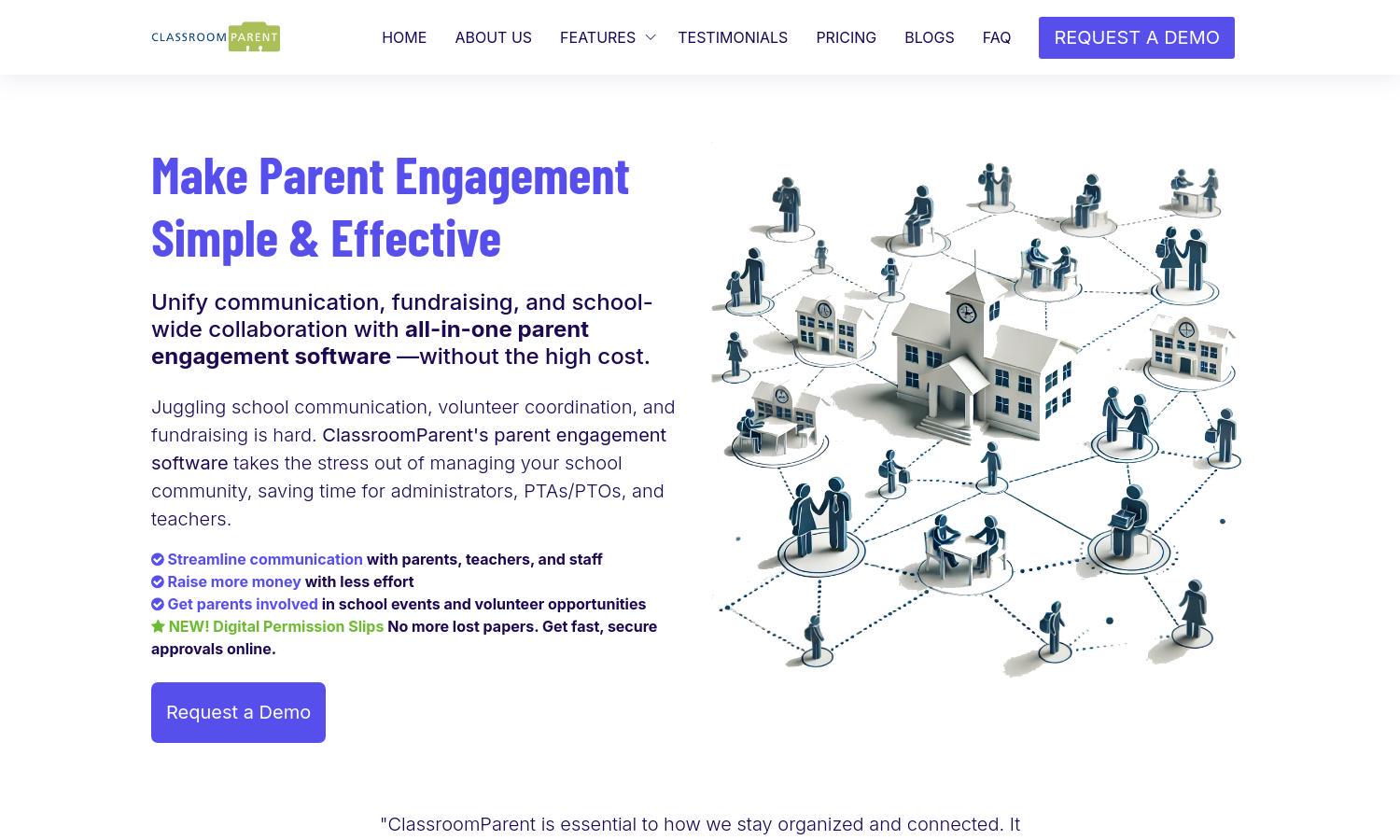 ClassroomParent Website