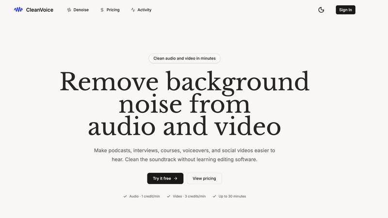 Clean Voice screenshot