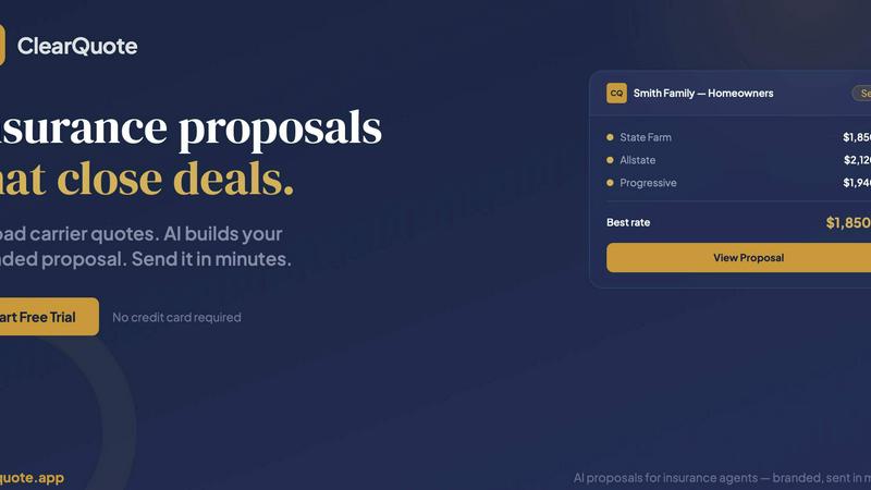 ClearQuote screenshot