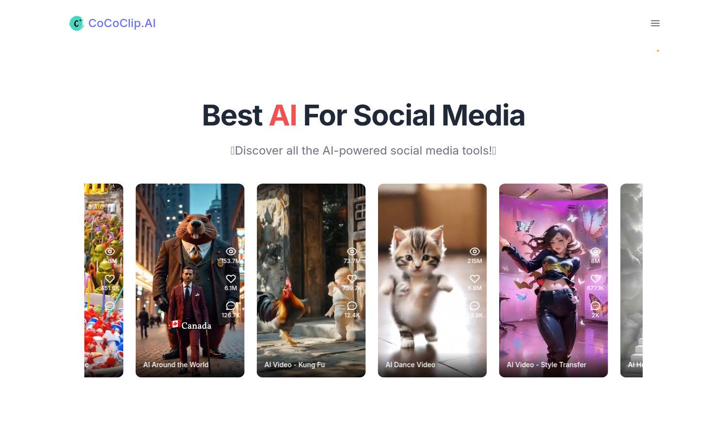 CoCoClip.AI Website
