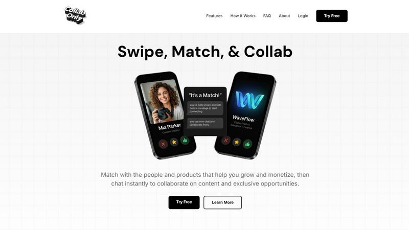 Collab Only application interface and features