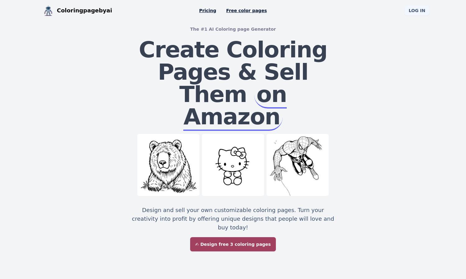 coloringpagebyai Website