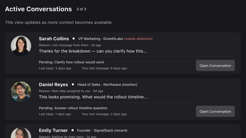 Commenter AI application interface and features