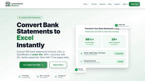 ConvertBankToExcel - AI tool for productivity