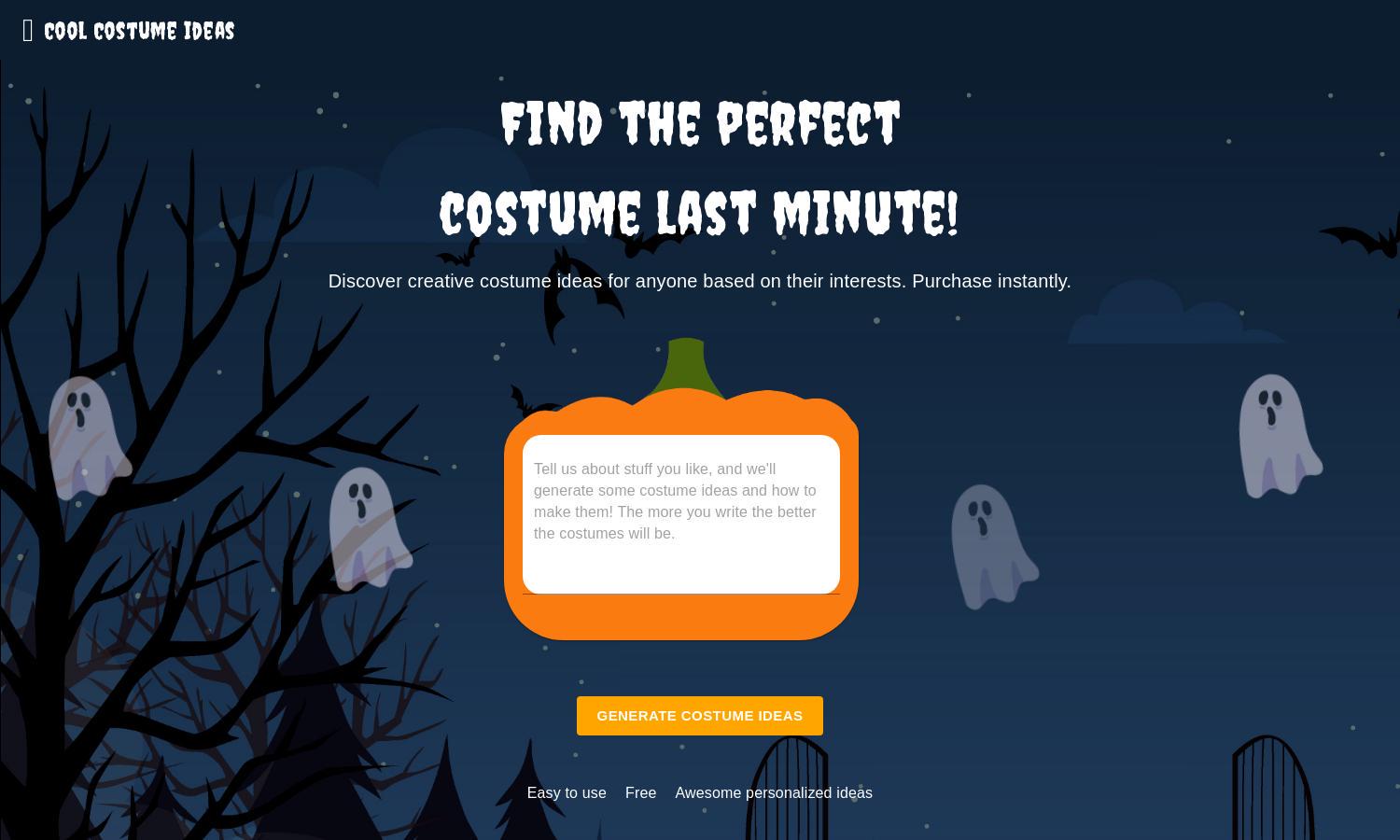 Cool Costume Ideas Website