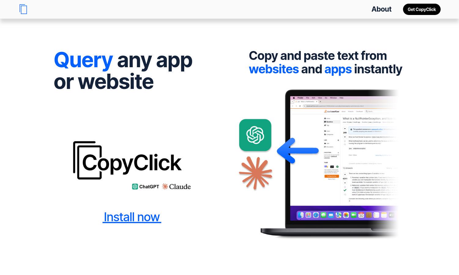 CopyClick Website