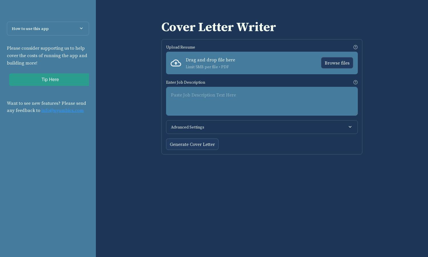 Cover Letters Work Website