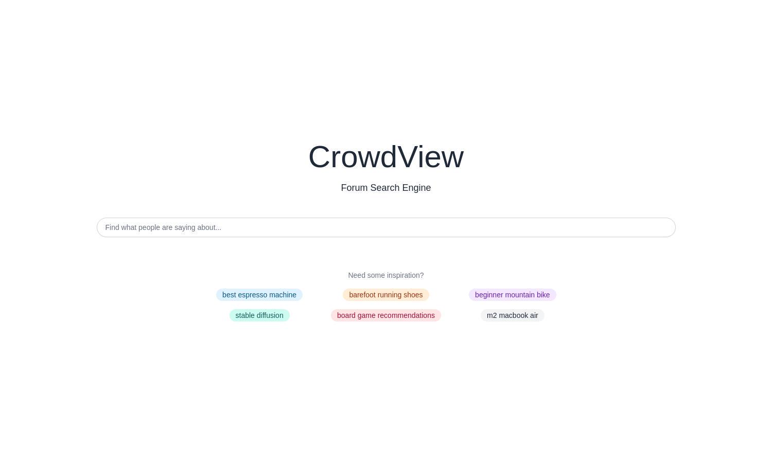 CrowdView Website