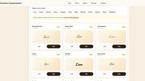 Cursive Generator