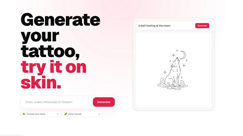 CustomTattoo AI screenshot