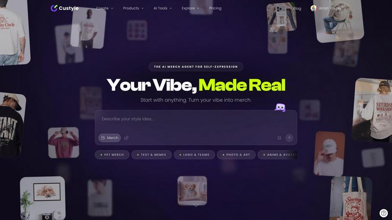 CUSTYLE.AI application interface and features