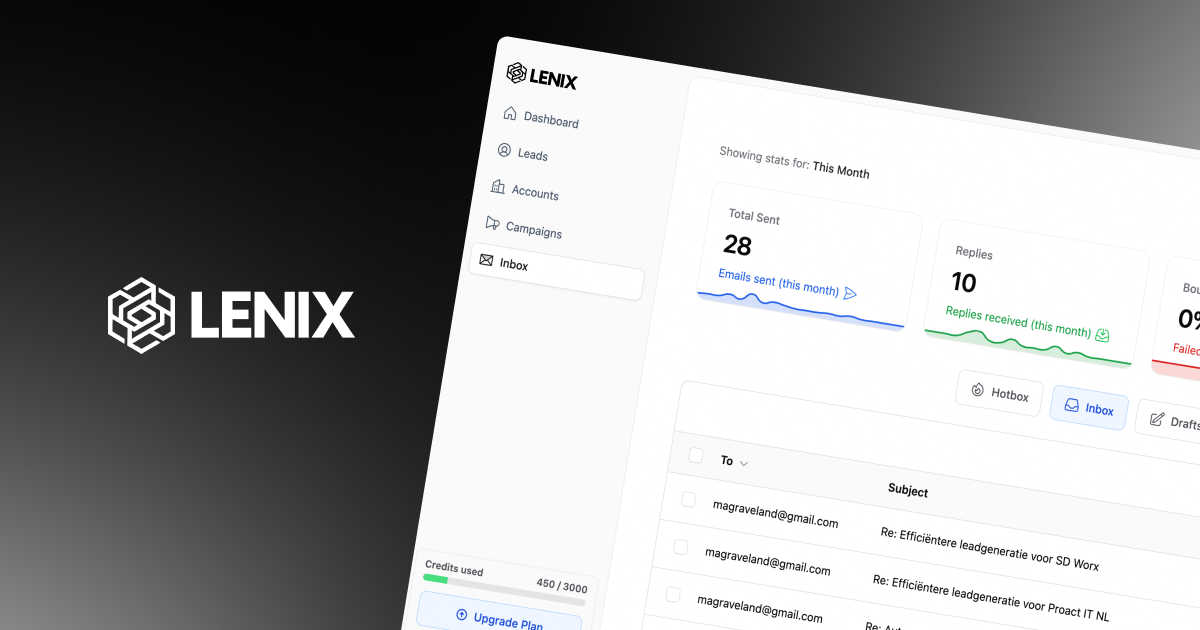 Lenix AI application interface and features