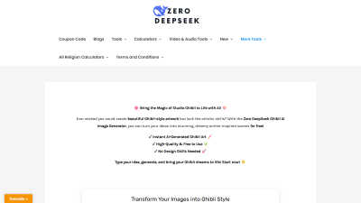 Zero DeepSeek - AI tool for Content Creation