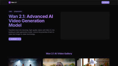 Wan 2.1 - AI tool for Content Creation