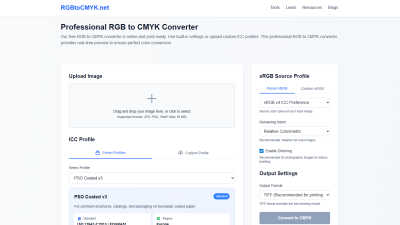 RGB to CMYK - AI tool for Design Tools