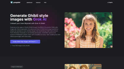 GrokGhibli - AI tool for Content Creation