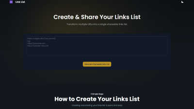 Links List - AI tool for Productivity & Management