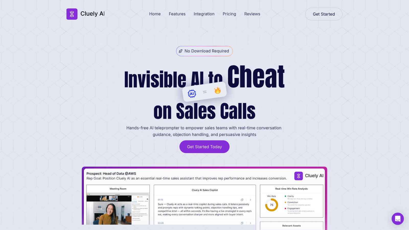 Cluely AI application interface and features