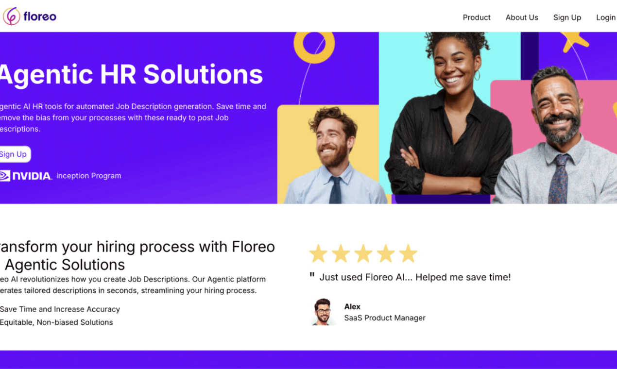 Floreo AI application interface and features