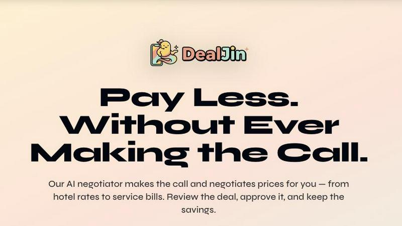 DealJin application interface and features