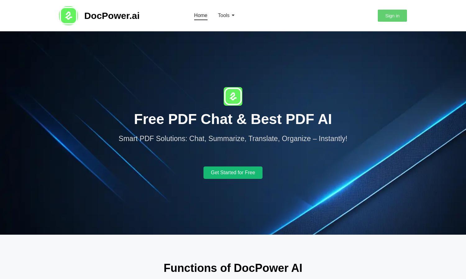 DocPower AI Website