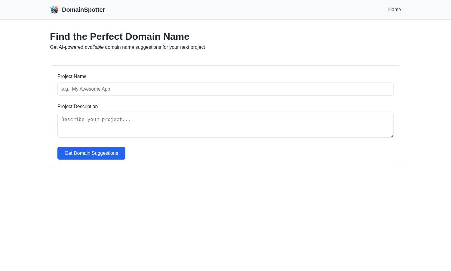 DomainSpotter Website