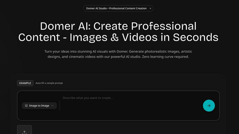 Domer application interface and features