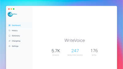 WriteVoice  - AI tool for Productivity & Management