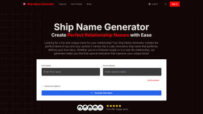 Ship Name Generator - AI tool for Content Creation