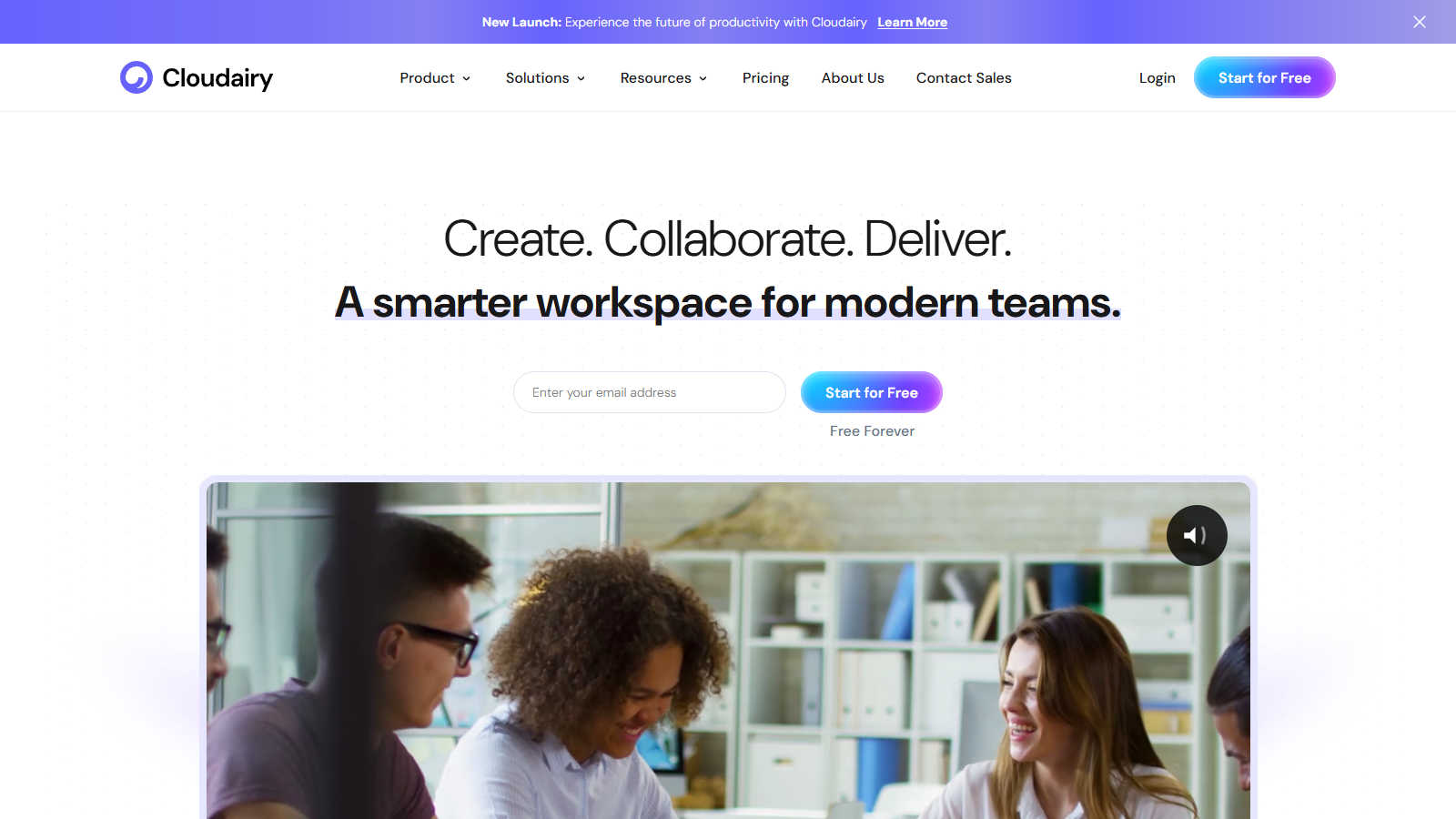 Cloudairy application interface and features