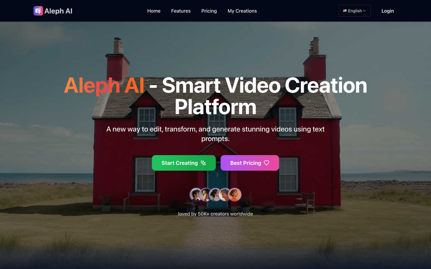Aleph AI application interface and features