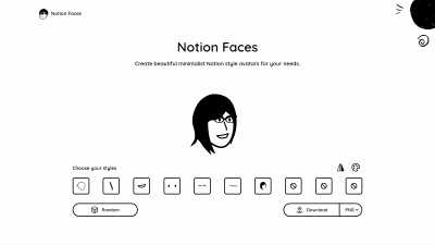 Notion Faces - AI tool for Avatars