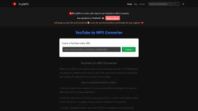 EzyMP3 - AI tool for Audio & Music