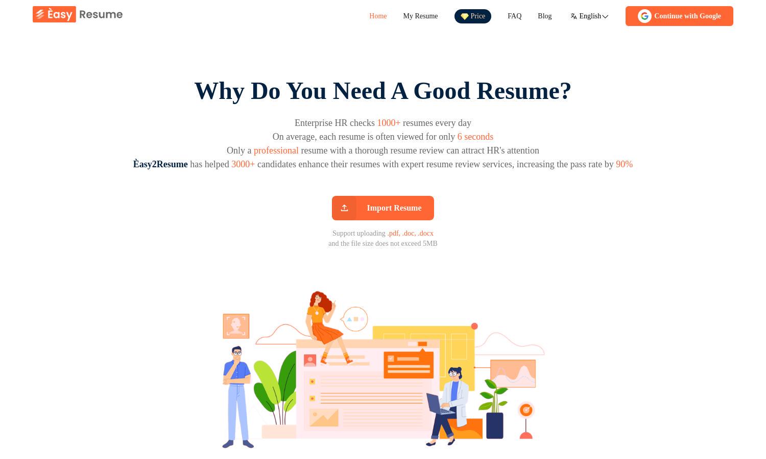 Easy2Resume Website