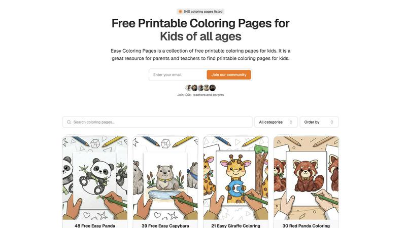 Easy Coloring AI application interface and features