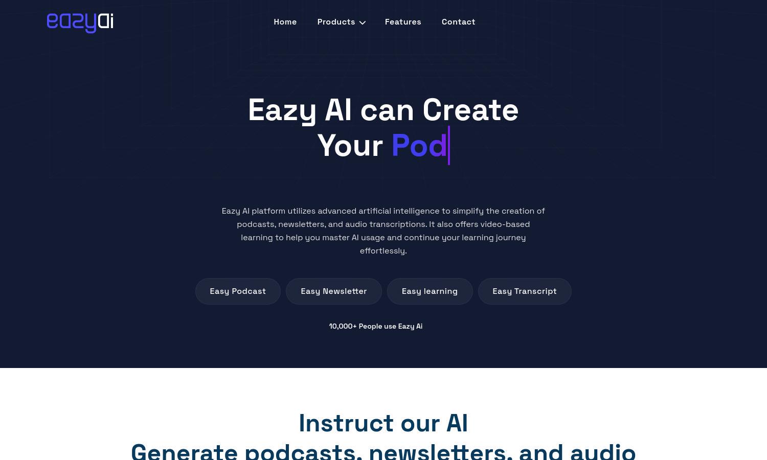 Eazy Ai Website