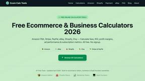 Ecom Calc Tools - AI tool for Business & Finance