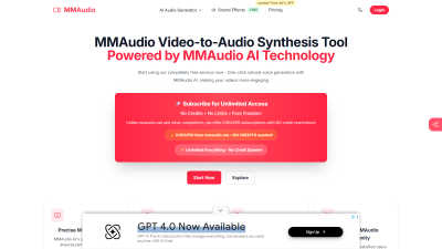 MMAudio - AI tool for AI Assistants