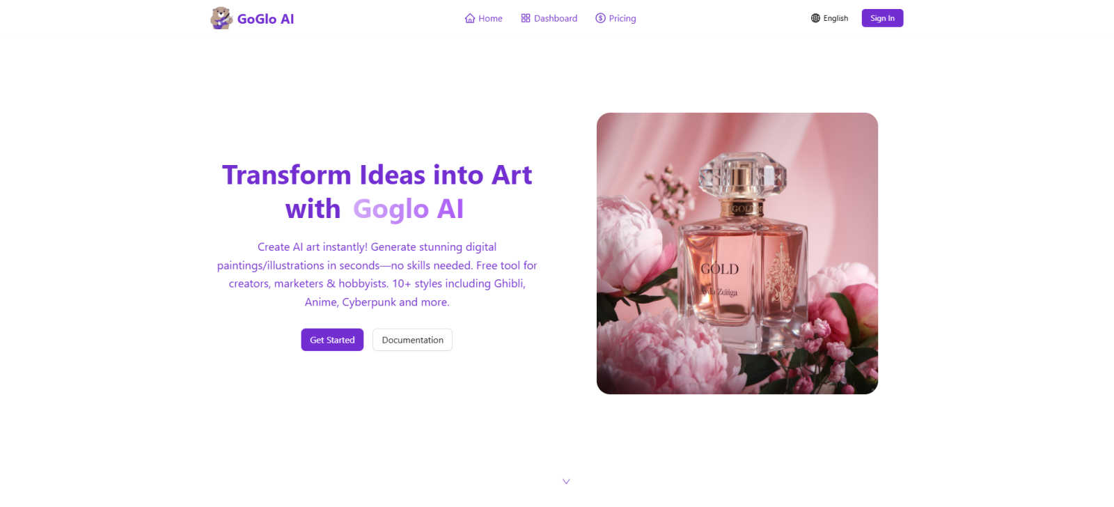 Reve AI application interface and features