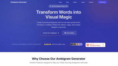 Ambigram Generator Online - AI tool for Design Tools