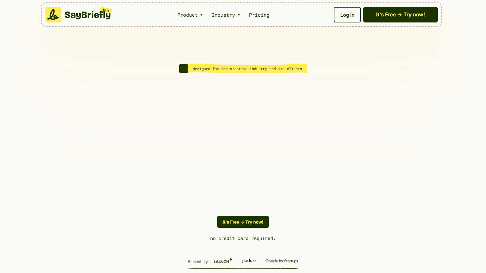 Say Briefly application interface and features