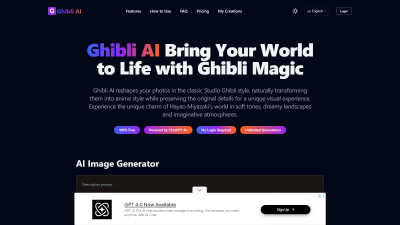 Ghibli AI - AI tool for Content Creation