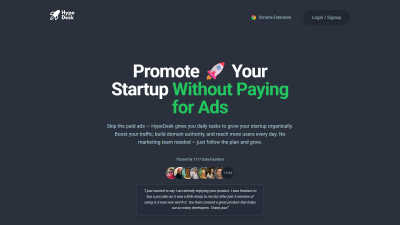 HypeDesk - AI tool for Marketing