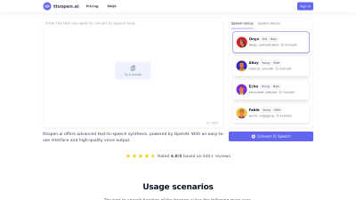 ttsopen.ai - AI tool for Accessibility